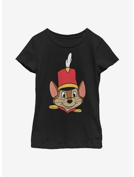 Disney Dumbo Timothy Big Face Youth Girls T-Shirt, , hi-res