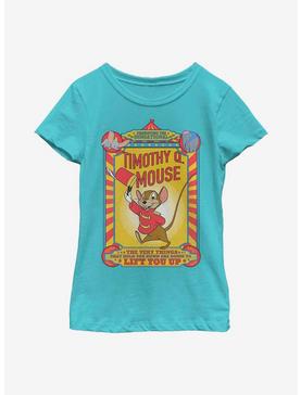 Disney Dumbo Timothy Mouse Poster Youth Girls T-Shirt, TAHI BLUE, hi-res
