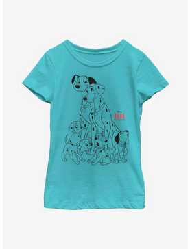 Disney 101 Dalmatians Dog Pile Youth Girls T-Shirt, , hi-res