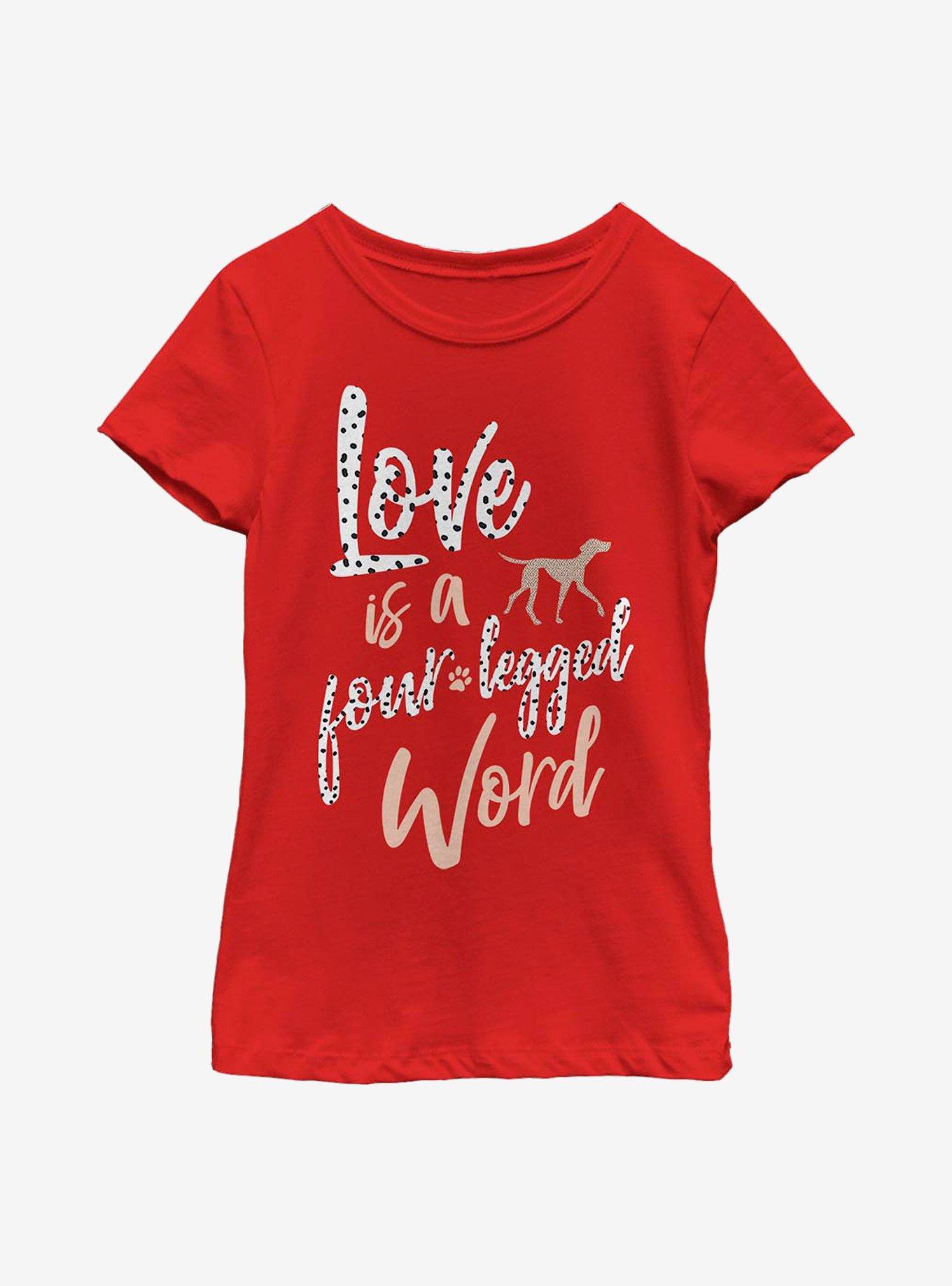 Disney 101 Dalmatians Four Legged Love Youth Girls T-Shirt, , hi-res