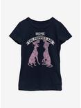 Disney 101 Dalmatians Home Sweet Dogs Youth Girls T-Shirt, NAVY, hi-res