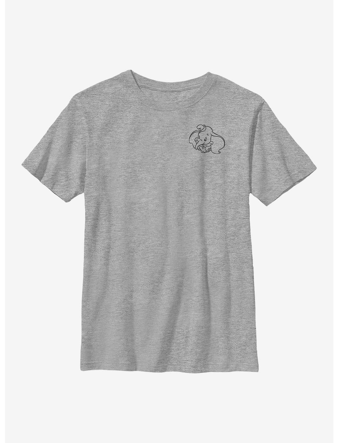 Disney Dumbo Line Youth T-Shirt, ATH HTR, hi-res