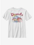Disney Dumbo Watercolor Youth T-Shirt, WHITE, hi-res