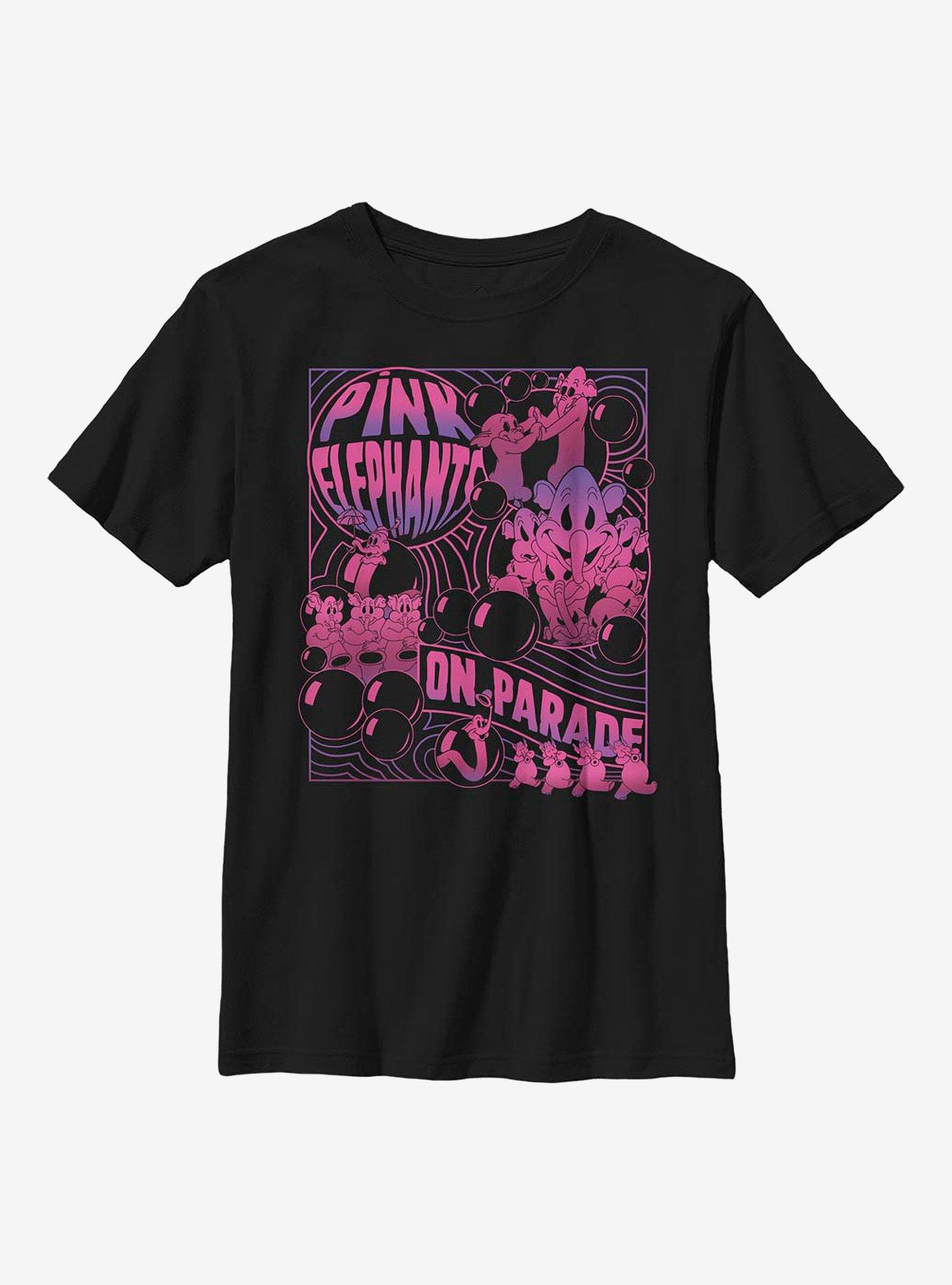 Disney Dumbo Pink Elephants Youth T-Shirt, , hi-res