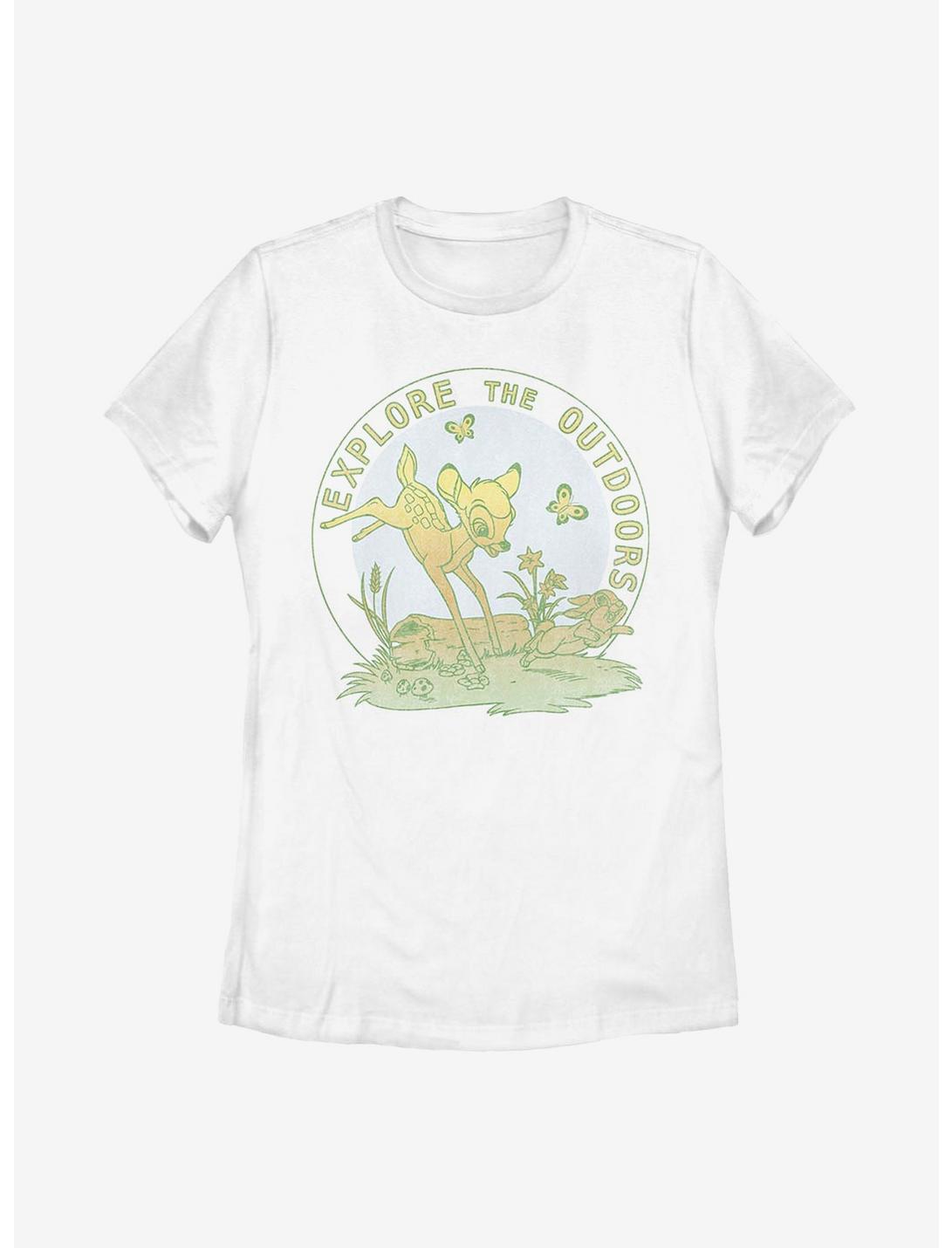 Disney Bambi Explore With Bambi Womens T-Shirt, WHITE, hi-res