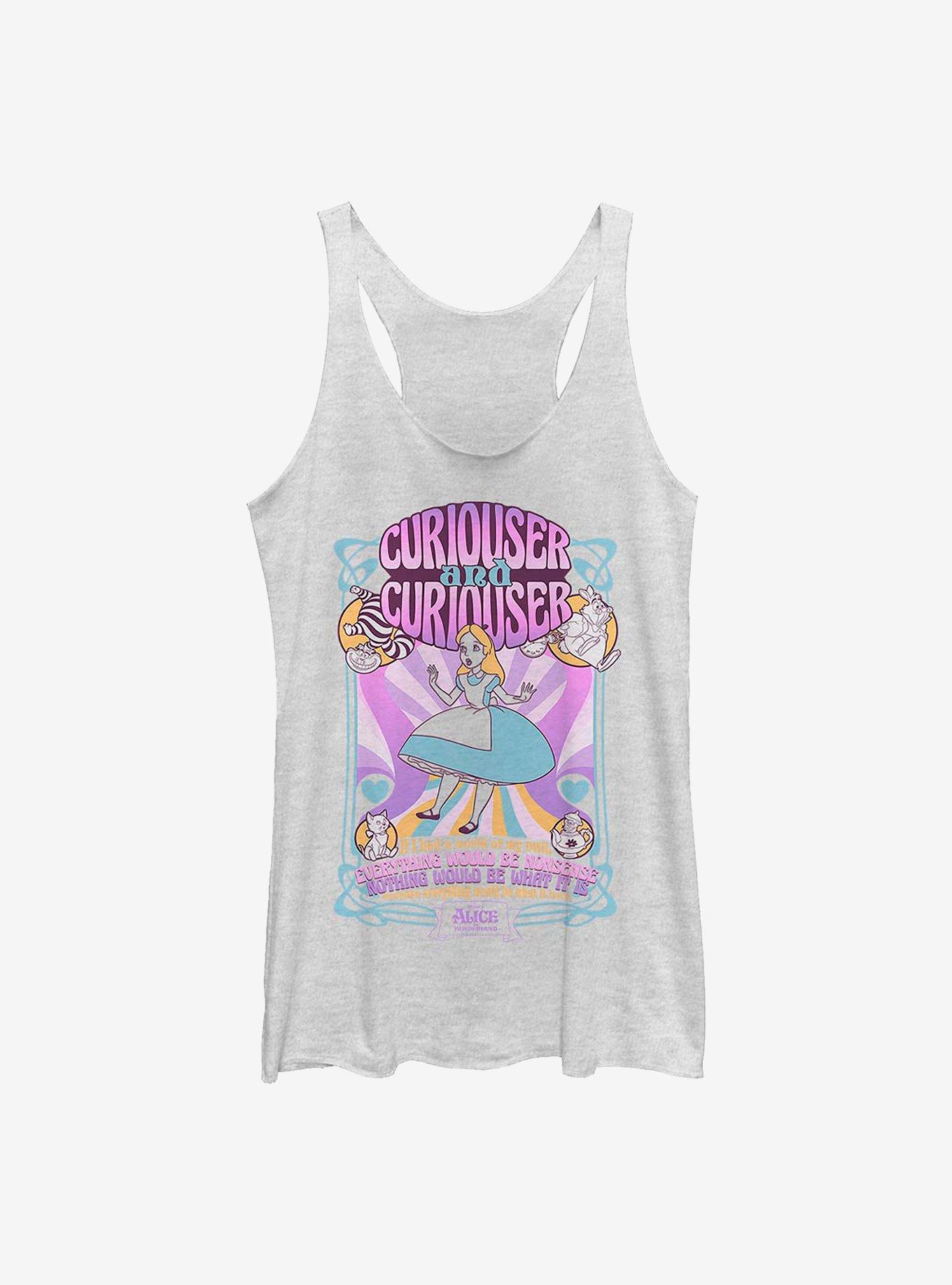 Disney Alice In Wonderland Curiouser And Curiouser Womens Tank Top, , hi-res