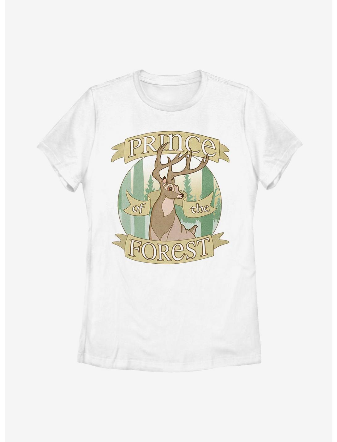 Disney Bambi Forest Prince Womens T-Shirt, WHITE, hi-res