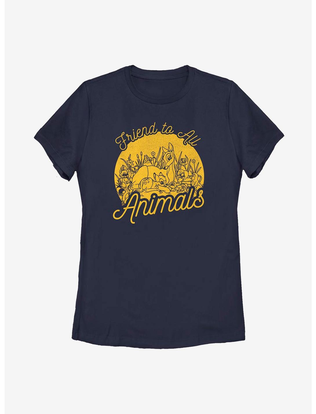 Disney Bambi Friend To Animals Womens T-Shirt, NAVY, hi-res