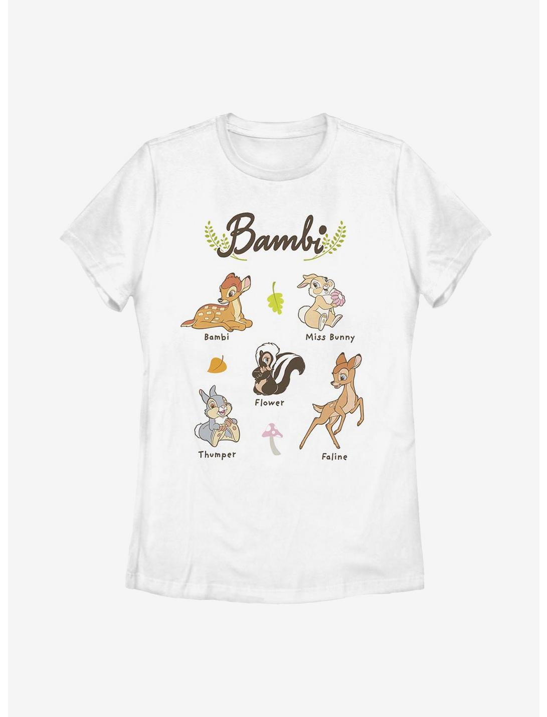 Disney Bambi Textbook Womens T-Shirt, WHITE, hi-res