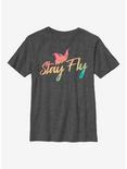 Disney Dumbo Stay Fly Youth T-Shirt, CHAR HTR, hi-res