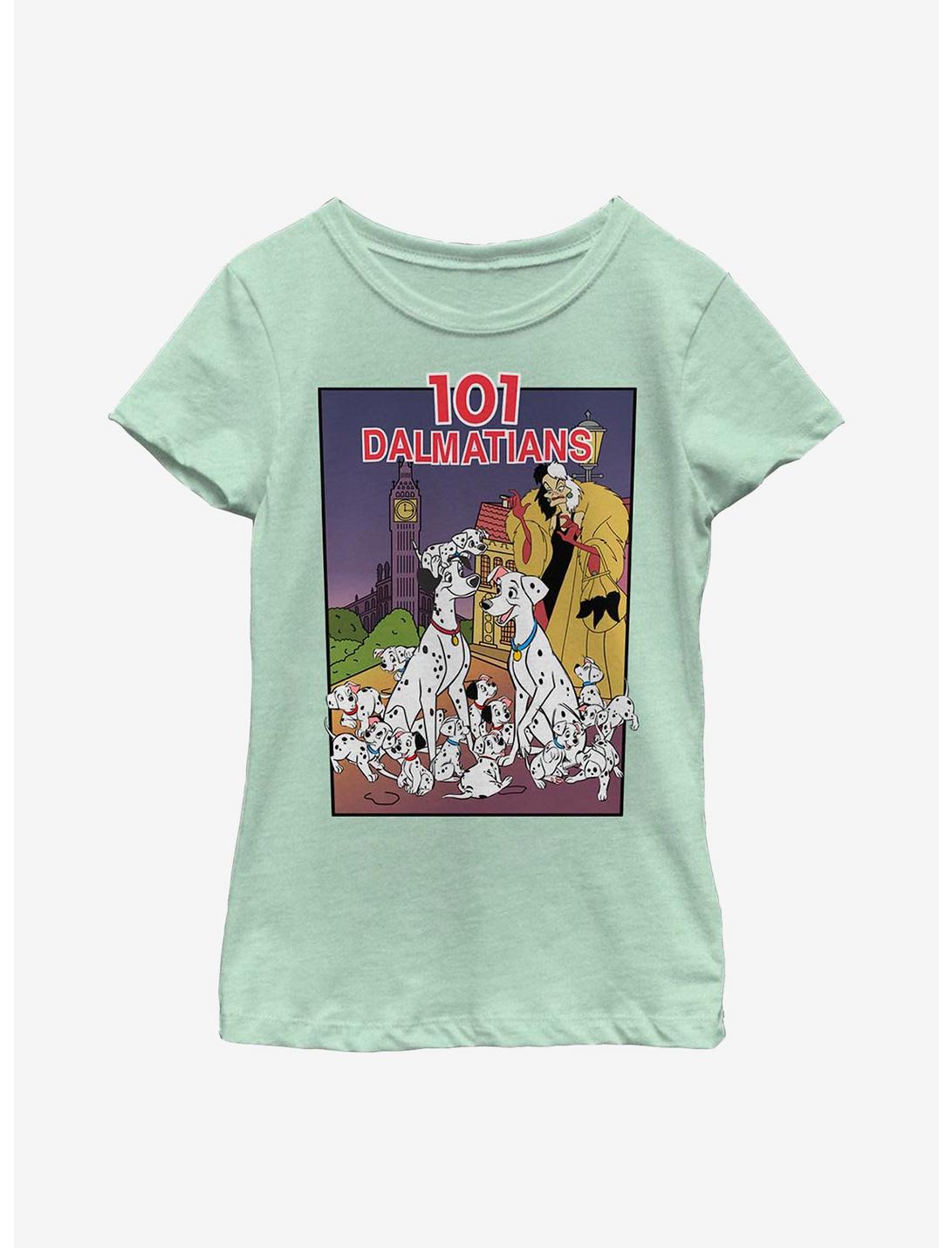 Disney 101 Dalmatians VHS Cover Youth Girls T-Shirt, MINT, hi-res