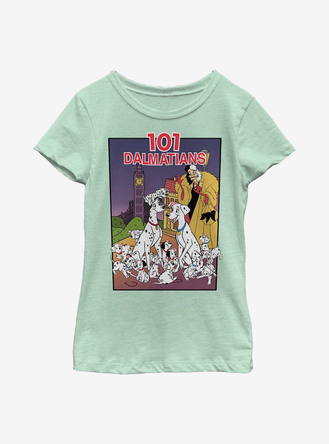Disney 101 Dalmatians VHS Cover Youth Girls T-Shirt, , hi-res