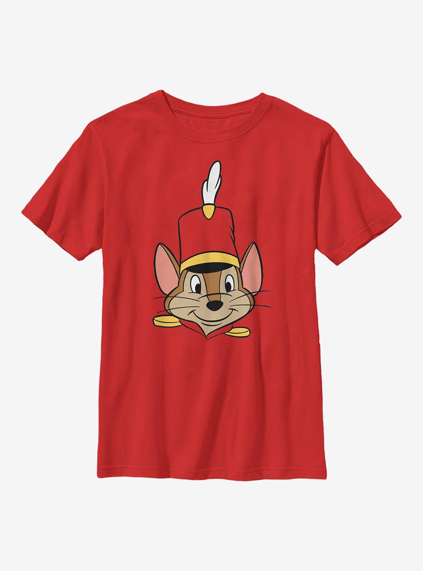 Disney Dumbo Timothy Big Face Youth T-Shirt, , hi-res