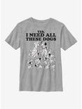 Disney 101 Dalmatians All These Dogs Youth T-Shirt, ATH HTR, hi-res