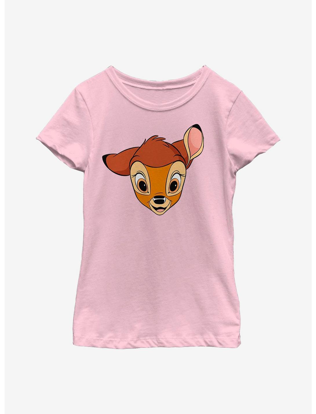 Disney Bambi Big Face Youth Girls T-Shirt, PINK, hi-res