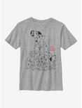 Disney 101 Dalmatians Dog Pile Youth T-Shirt, ATH HTR, hi-res