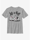 Disney 101 Dalmatians Life Ruff Youth T-Shirt, ATH HTR, hi-res