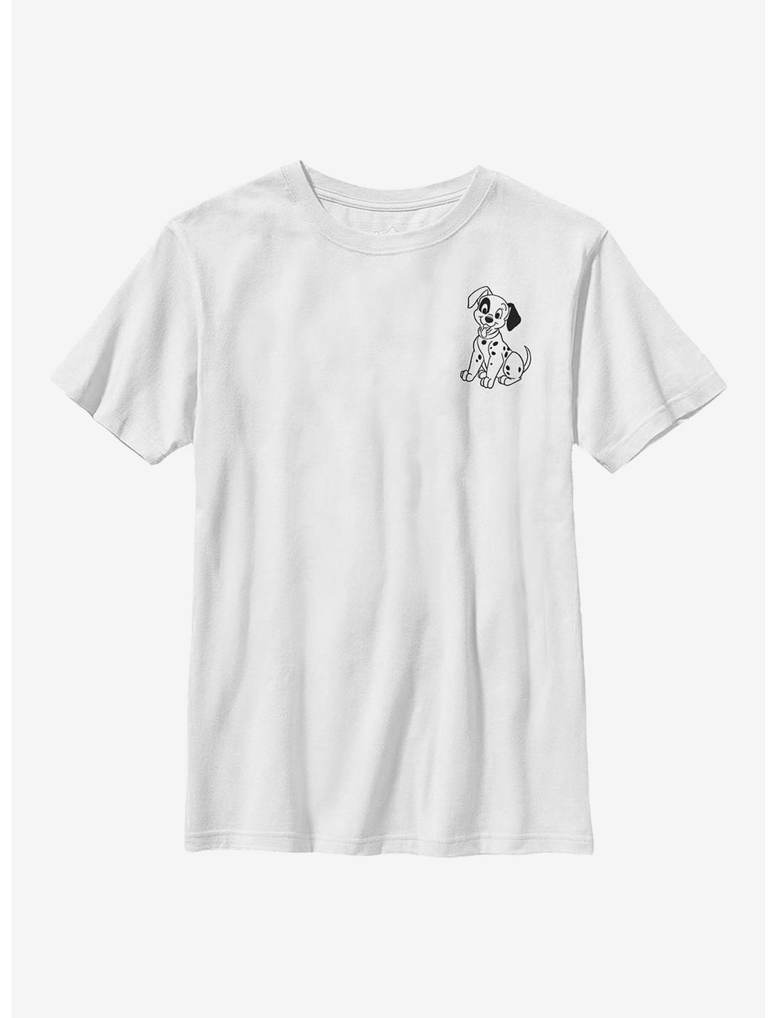 Disney 101 Dalmatians Patch Line Youth T-Shirt, WHITE, hi-res