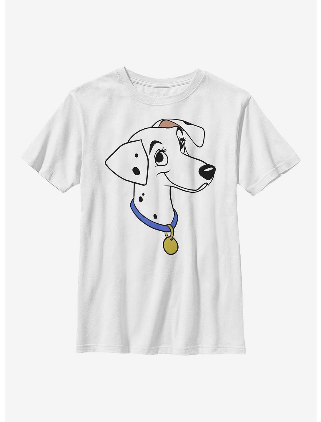 Disney 101 Dalmatians Perdita Big Face Youth T-Shirt, WHITE, hi-res