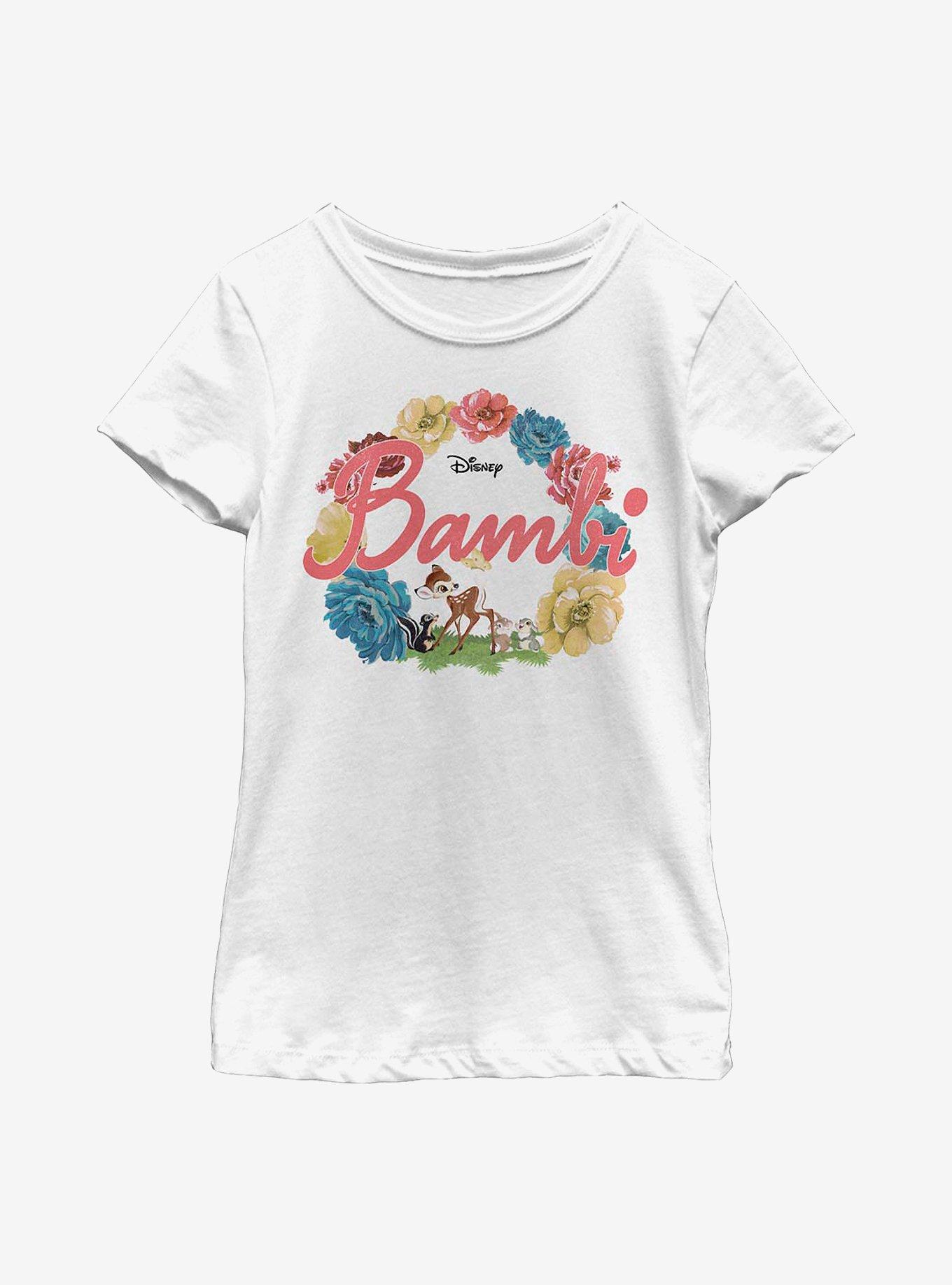 Disney Bambi Flowers Youth Girls T-Shirt, , hi-res