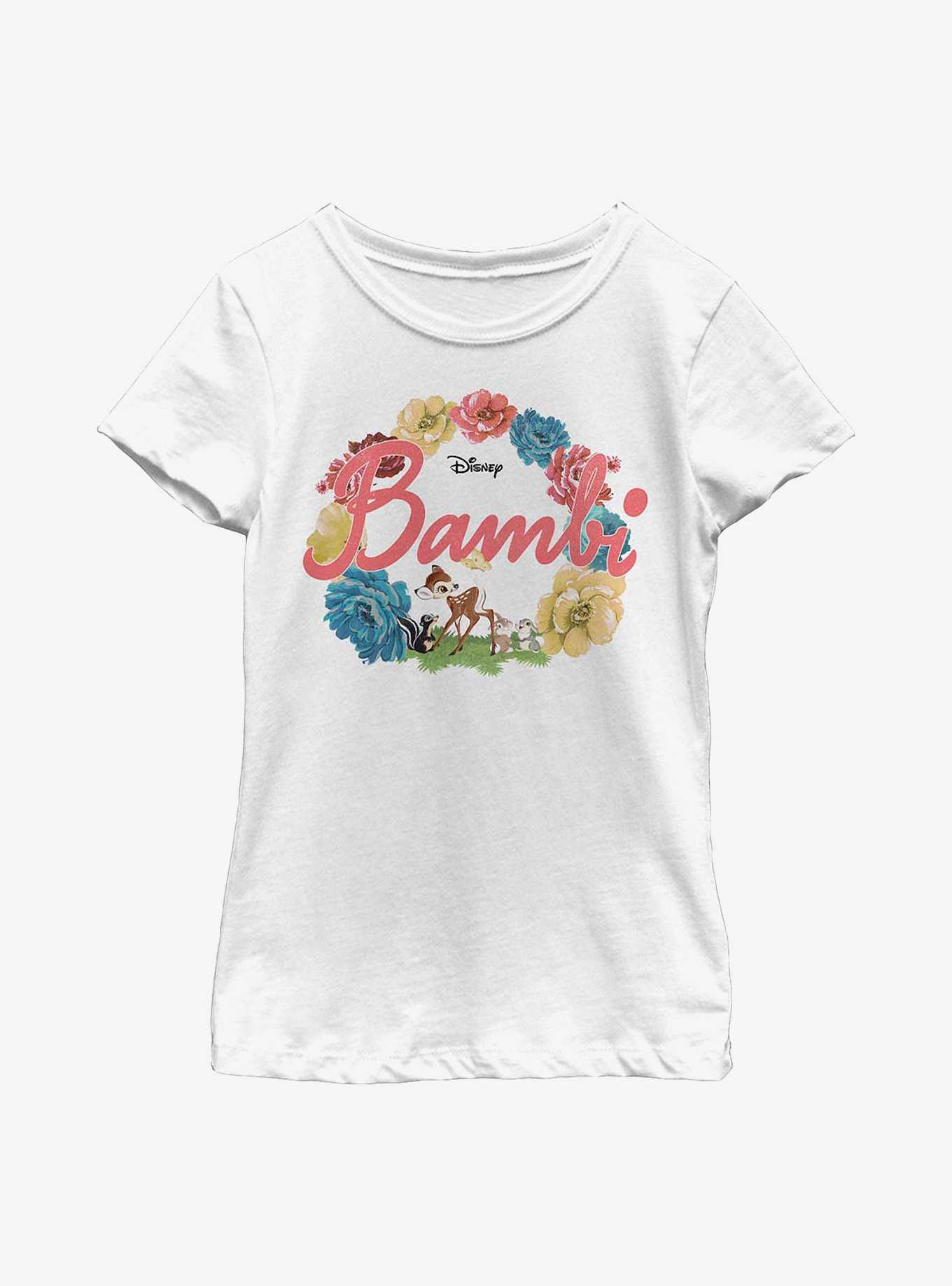 Disney Bambi Flowers Youth Girls T-Shirt, , hi-res