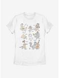 Disney The Aristocats Group Womens T-Shirt, WHITE, hi-res