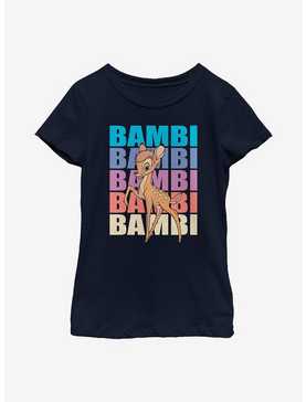 Disney Bambi Name Stacked Youth Girls T-Shirt, , hi-res