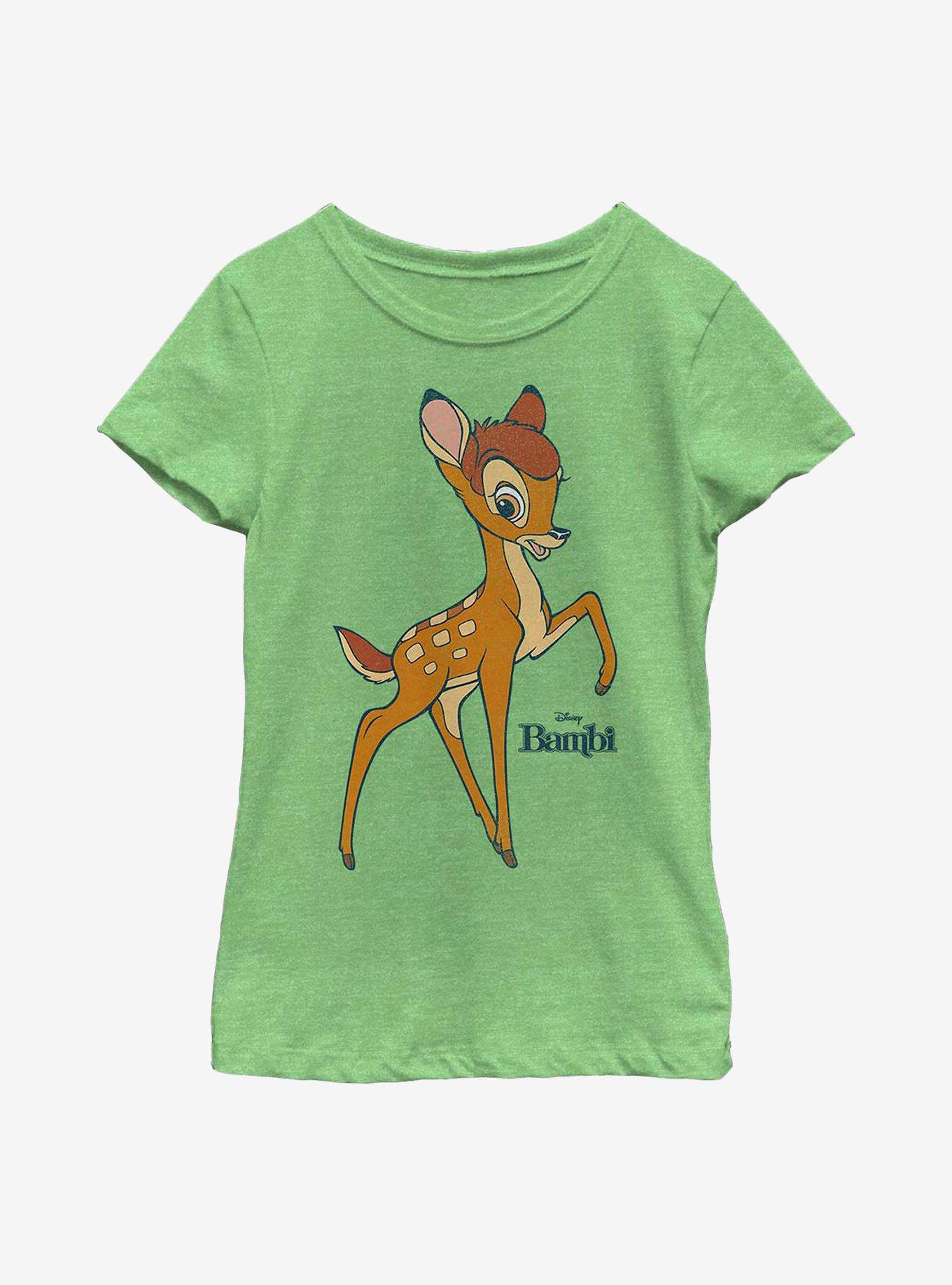 Disney Bambi Meet Bambi Youth Girls T-Shirt - GREEN | BoxLunch