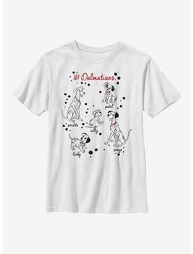 Disney 101 Dalmatians Puppy Names Youth T-Shirt, , hi-res