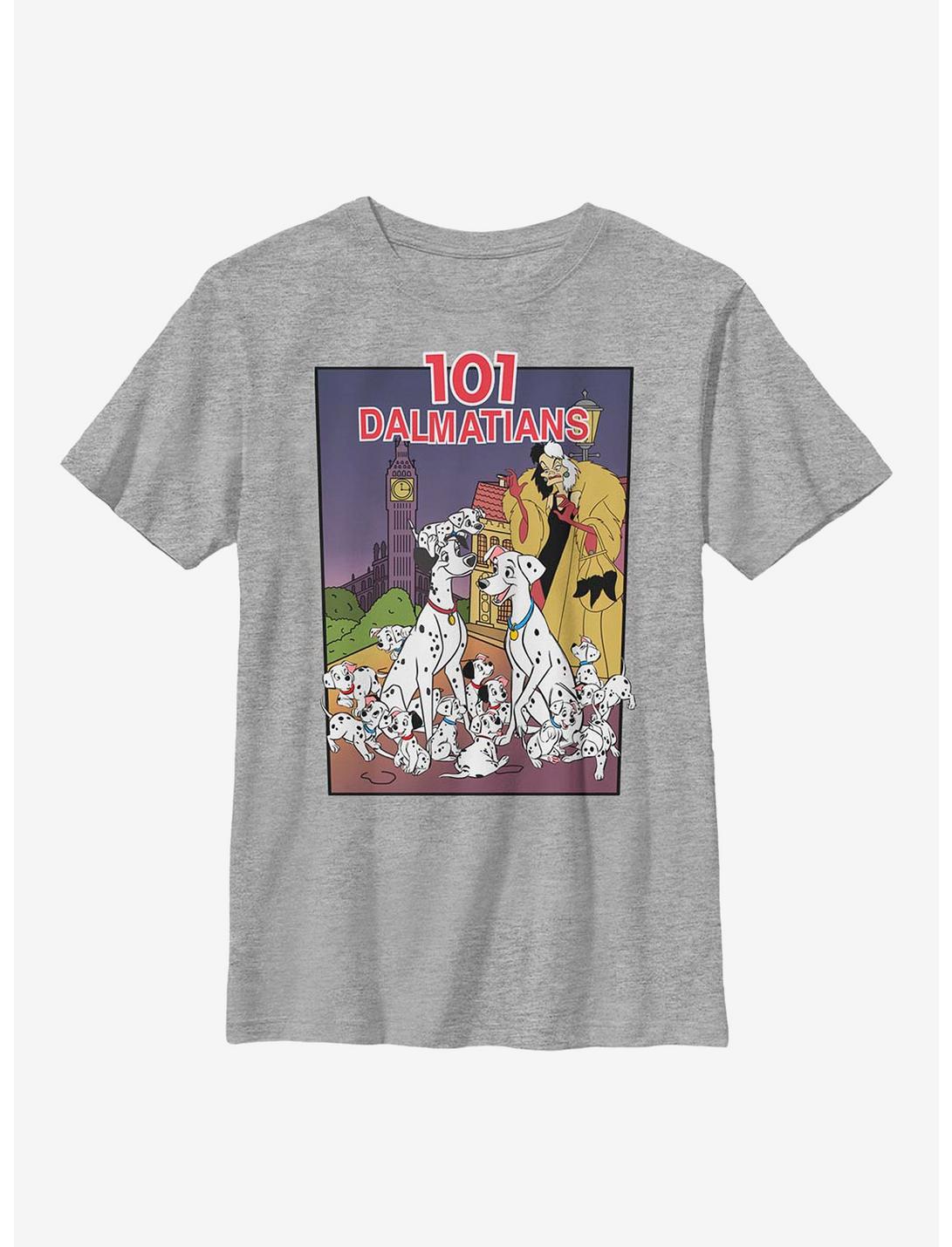 Disney 101 Dalmatians VHS Cover Youth T-Shirt, ATH HTR, hi-res