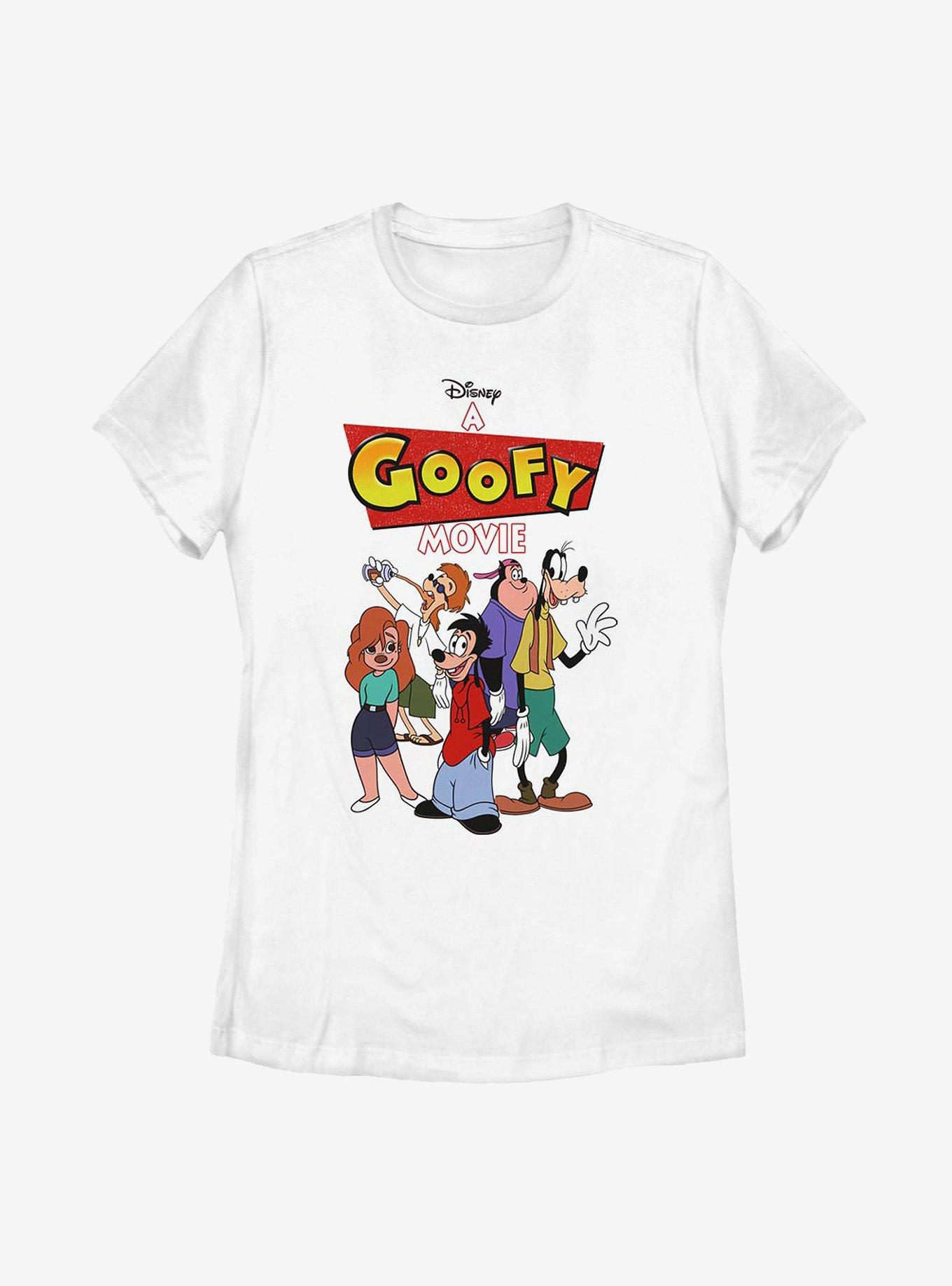 Disney A Goofy Movie Logo Group Womens T-Shirt, WHITE, hi-res