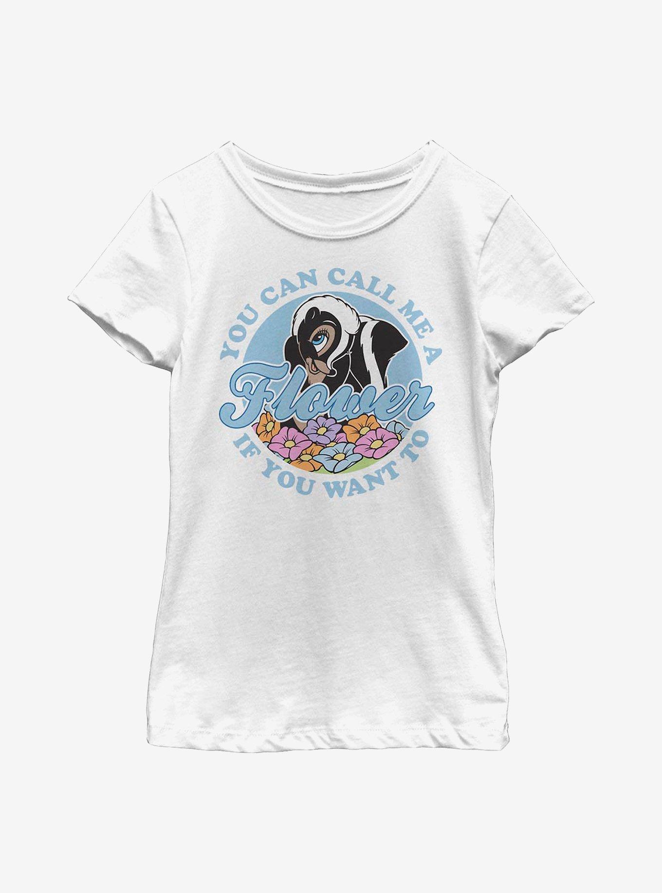 Disney Bambi Call Me A Flower Youth Girls T-Shirt, , hi-res