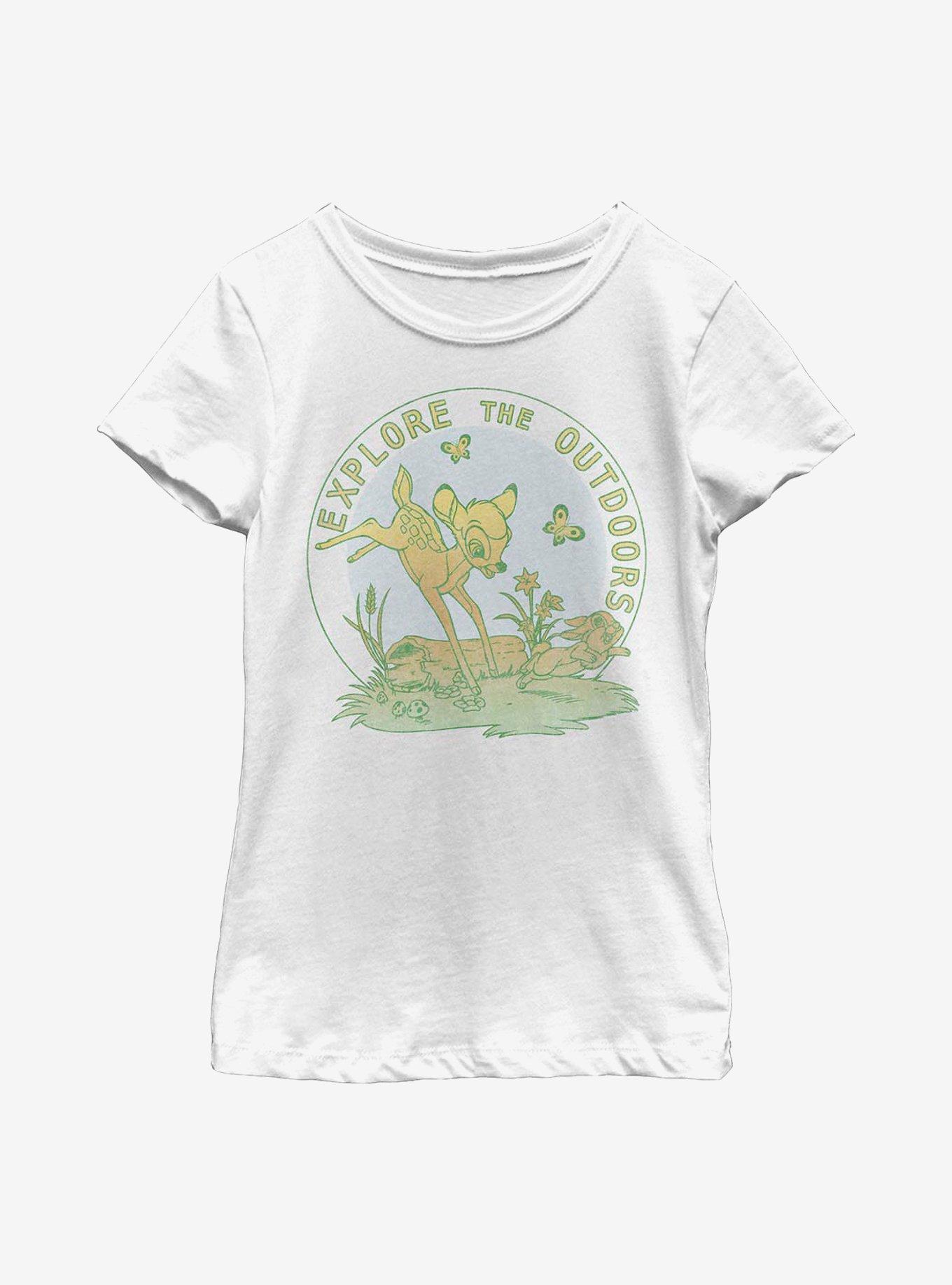 Disney Bambi Explore With Bambi Youth Girls T-Shirt, , hi-res
