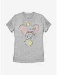 Disney Dumbo Ball Pose Womens T-Shirt, ATH HTR, hi-res