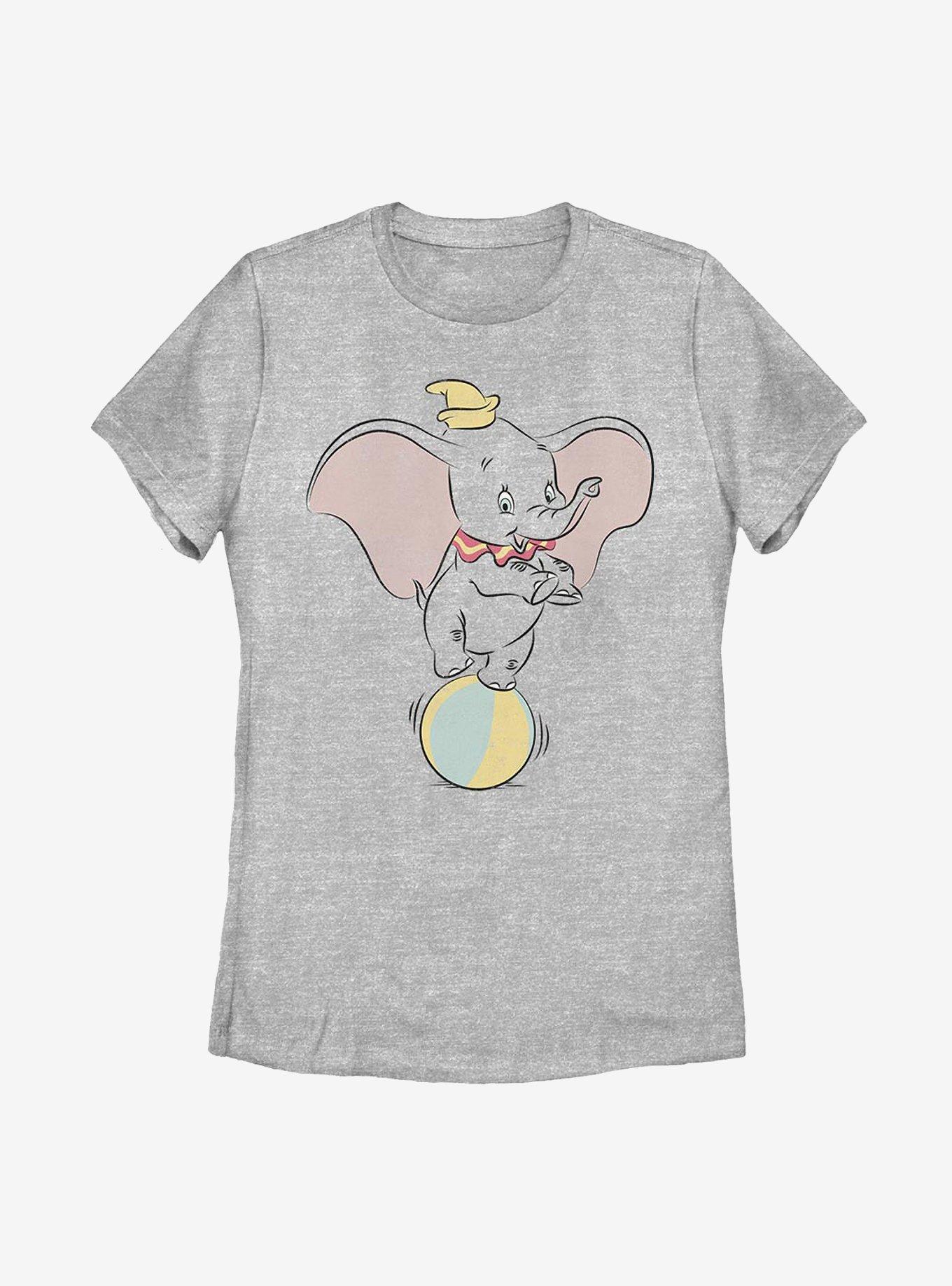 Disney Dumbo Ball Pose Womens T-Shirt, ATH HTR, hi-res