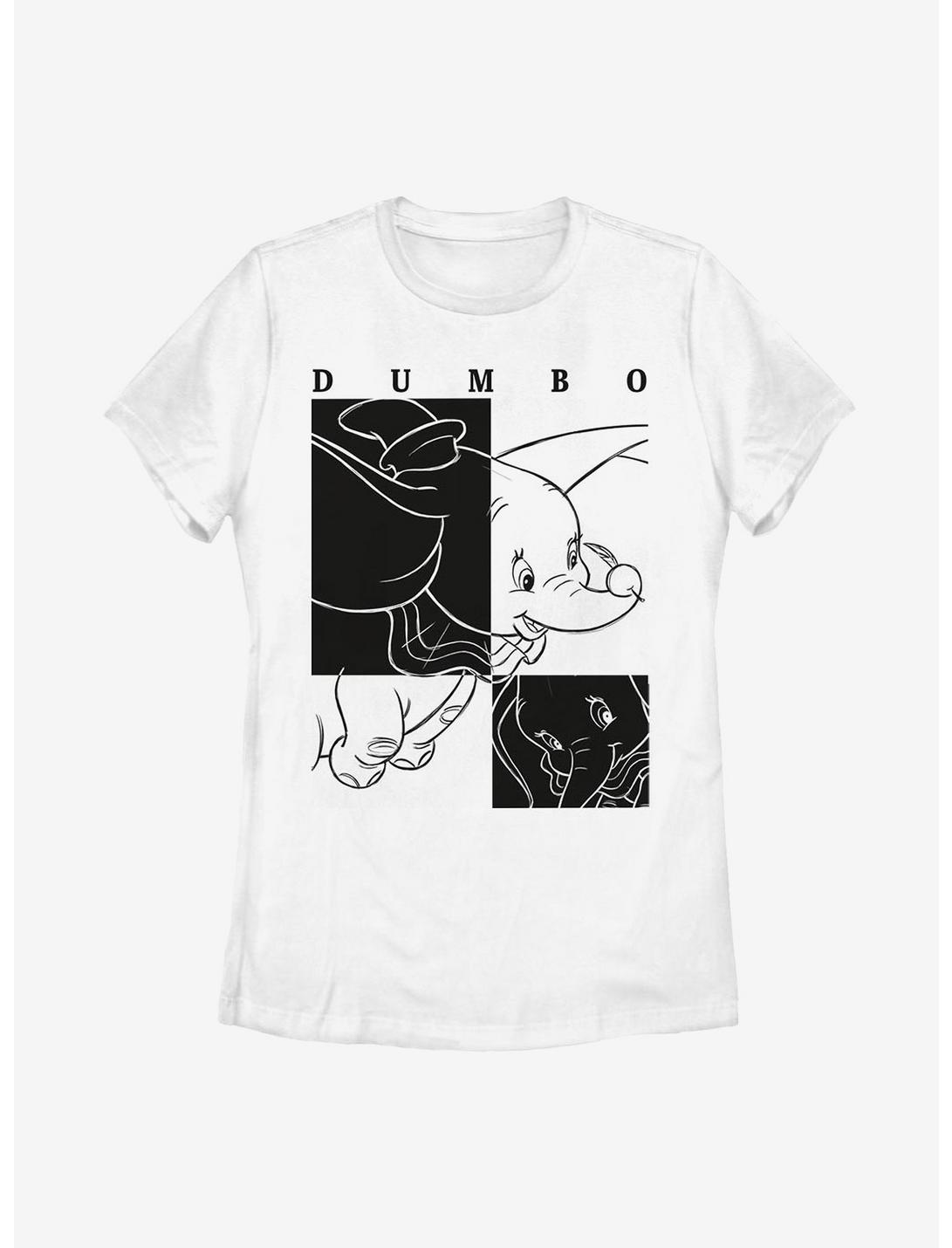 Disney Dumbo Contrast Womens T-Shirt, WHITE, hi-res