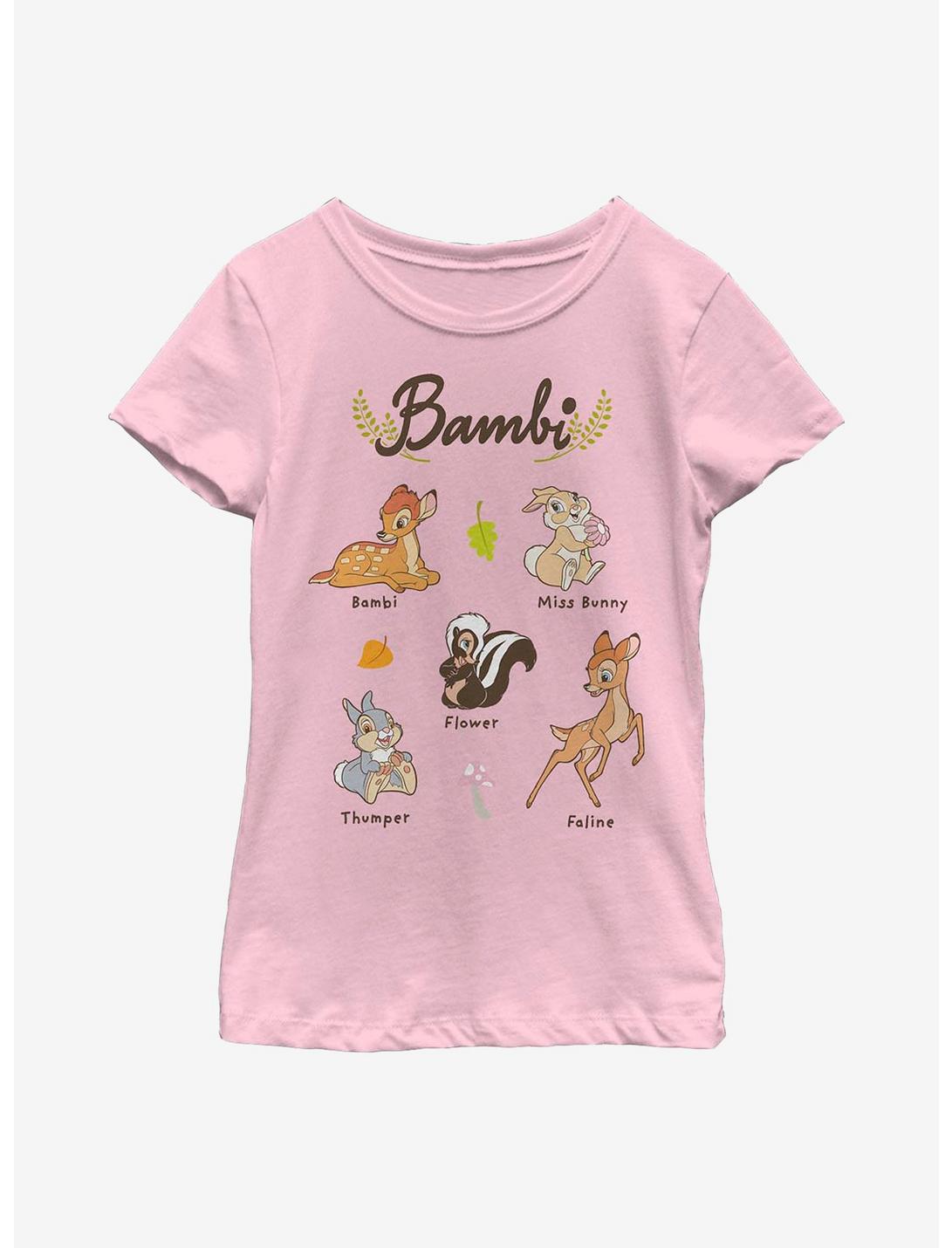 Disney Bambi Textbook Youth Girls T-Shirt, PINK, hi-res