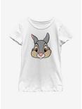 Disney Bambi Thumper Big Face Youth Girls T-Shirt, WHITE, hi-res