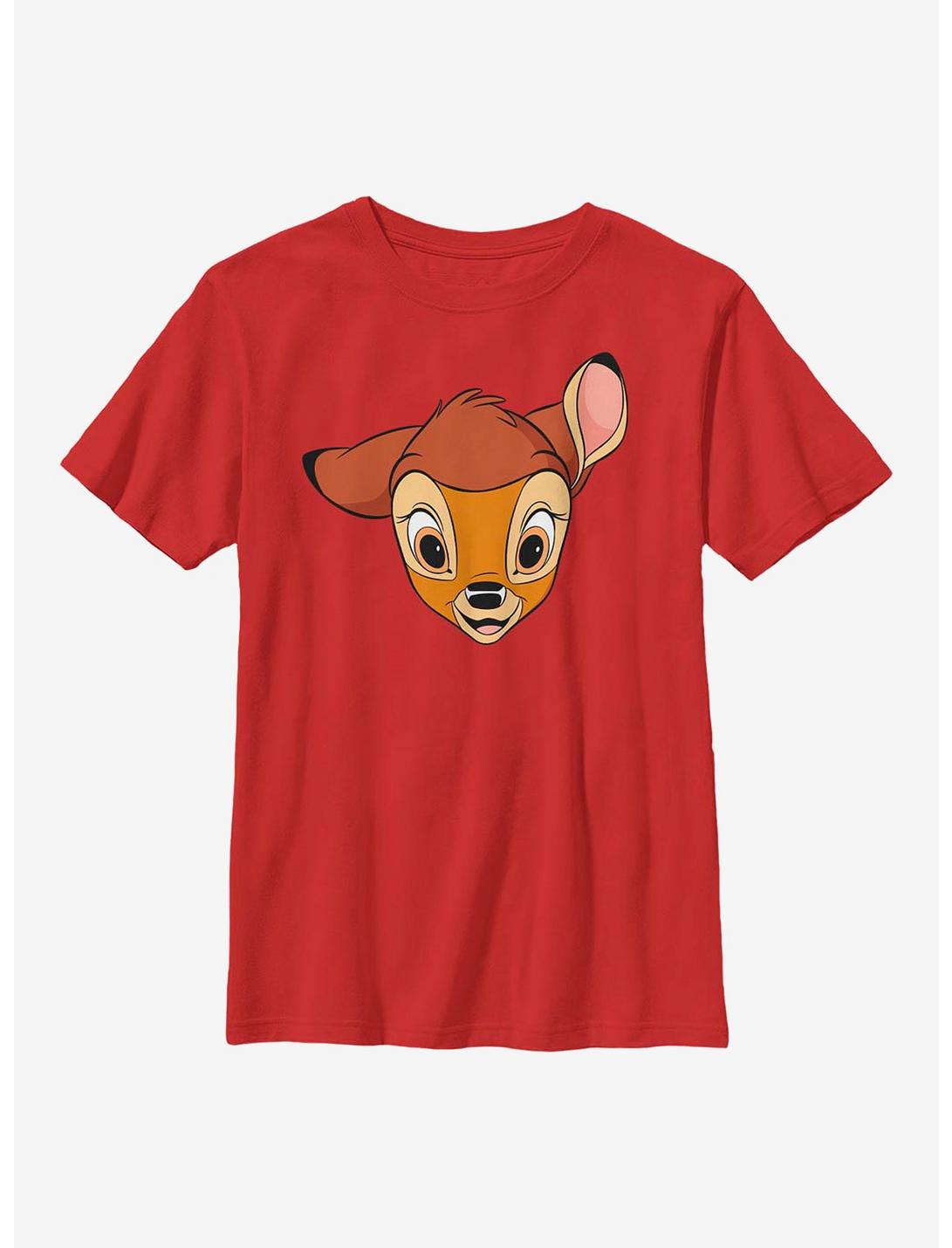 Disney Bambi Big Face Youth T-Shirt, RED, hi-res