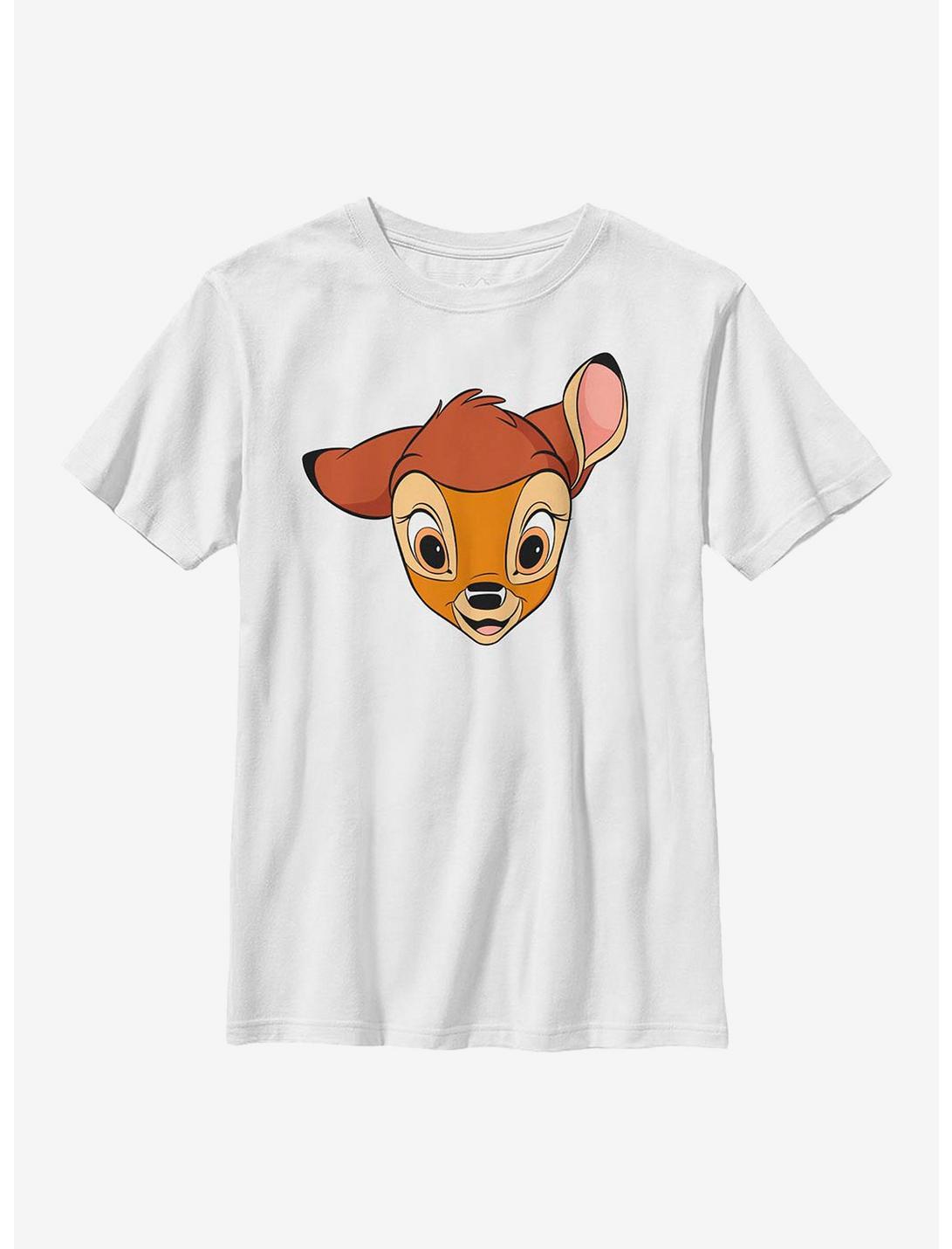 Disney Bambi Big Face Youth T-Shirt, WHITE, hi-res