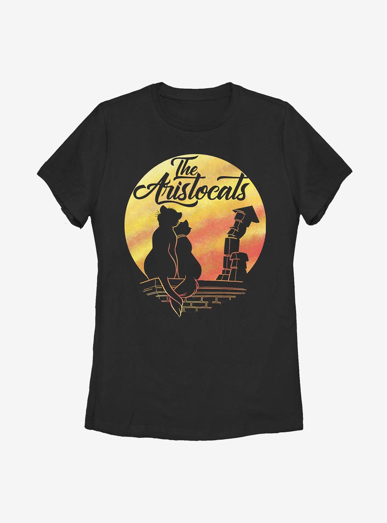 Disney The Aristocats Moon Silhouette Womens T-Shirt, , hi-res