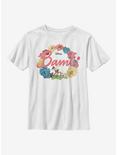 Disney Bambi Flowers Youth T-Shirt, WHITE, hi-res