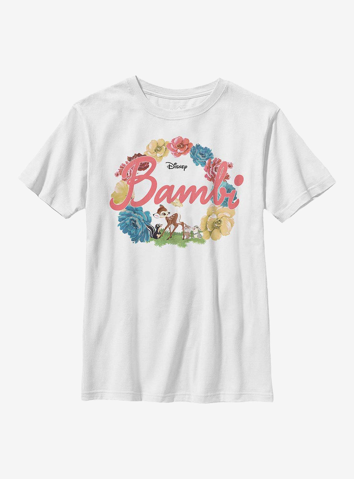 Disney Bambi Flowers Youth T-Shirt, , hi-res