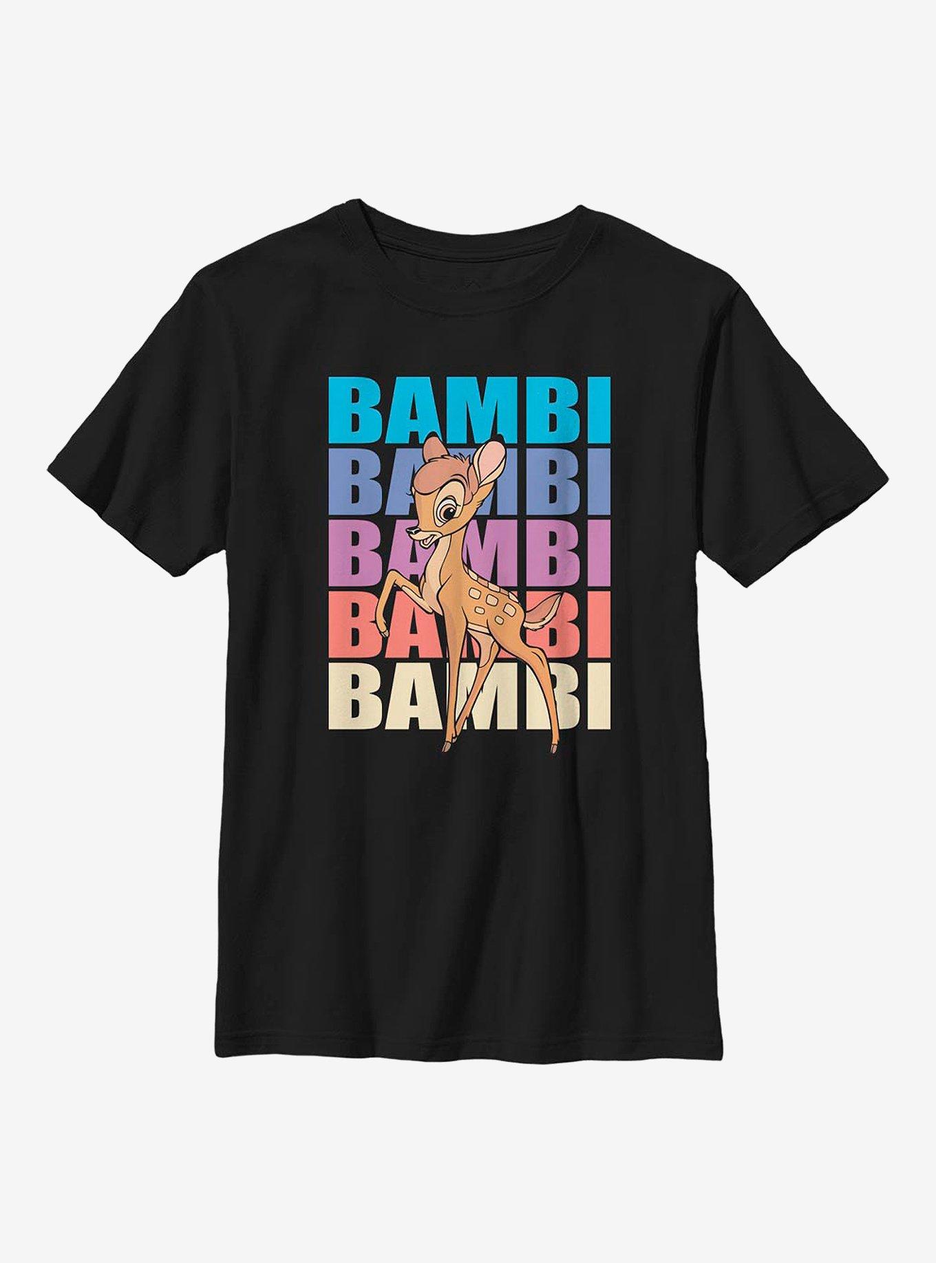 Disney Bambi Name Stacked Youth T-Shirt, , hi-res