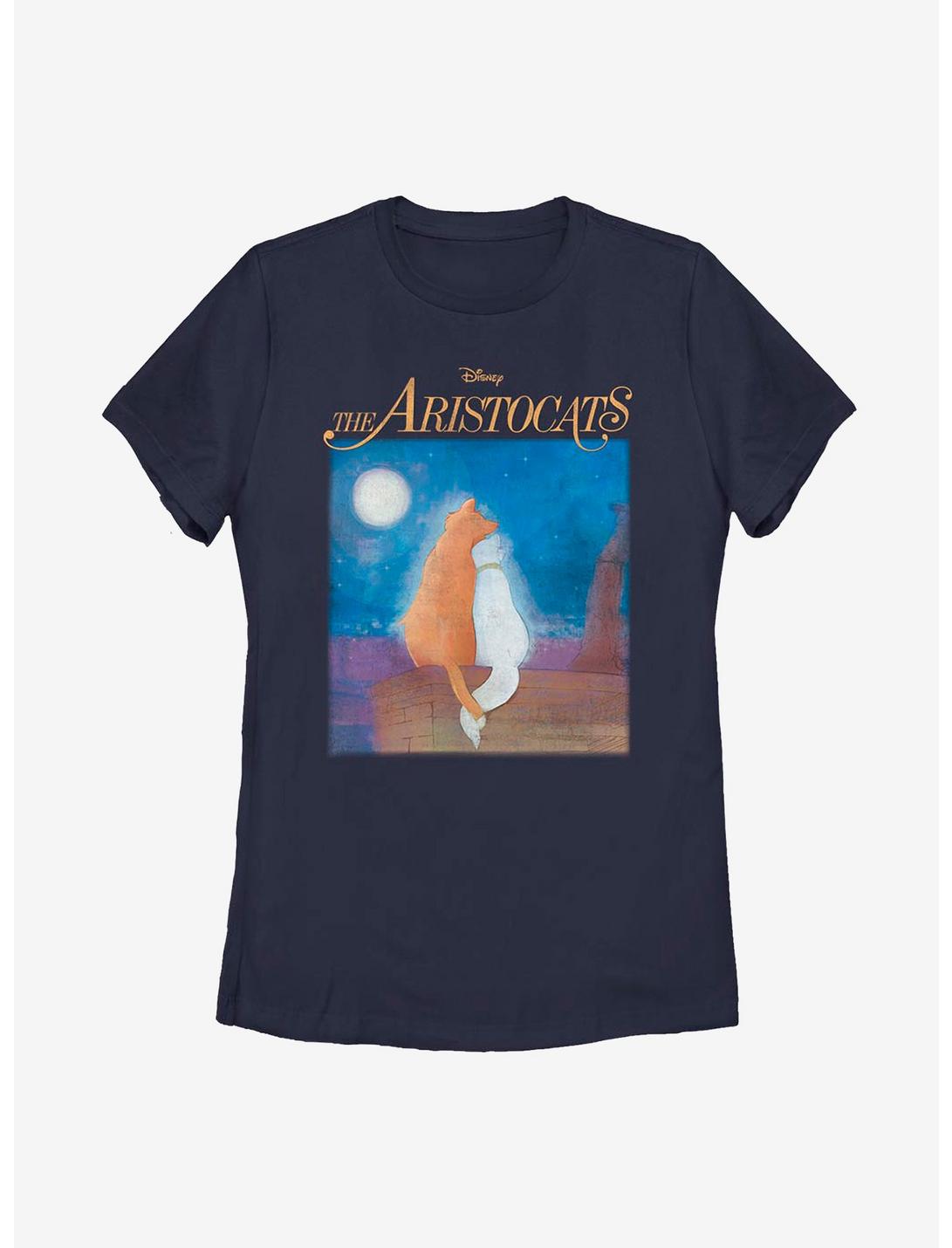 Disney The Aristocats Night Sky Stars Womens T-Shirt, NAVY, hi-res