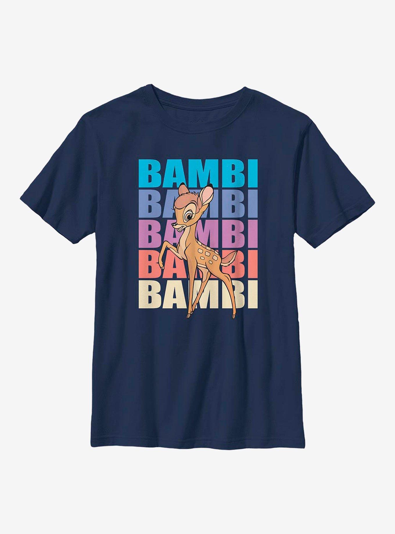 Disney Bambi Name Stacked Youth T-Shirt, , hi-res