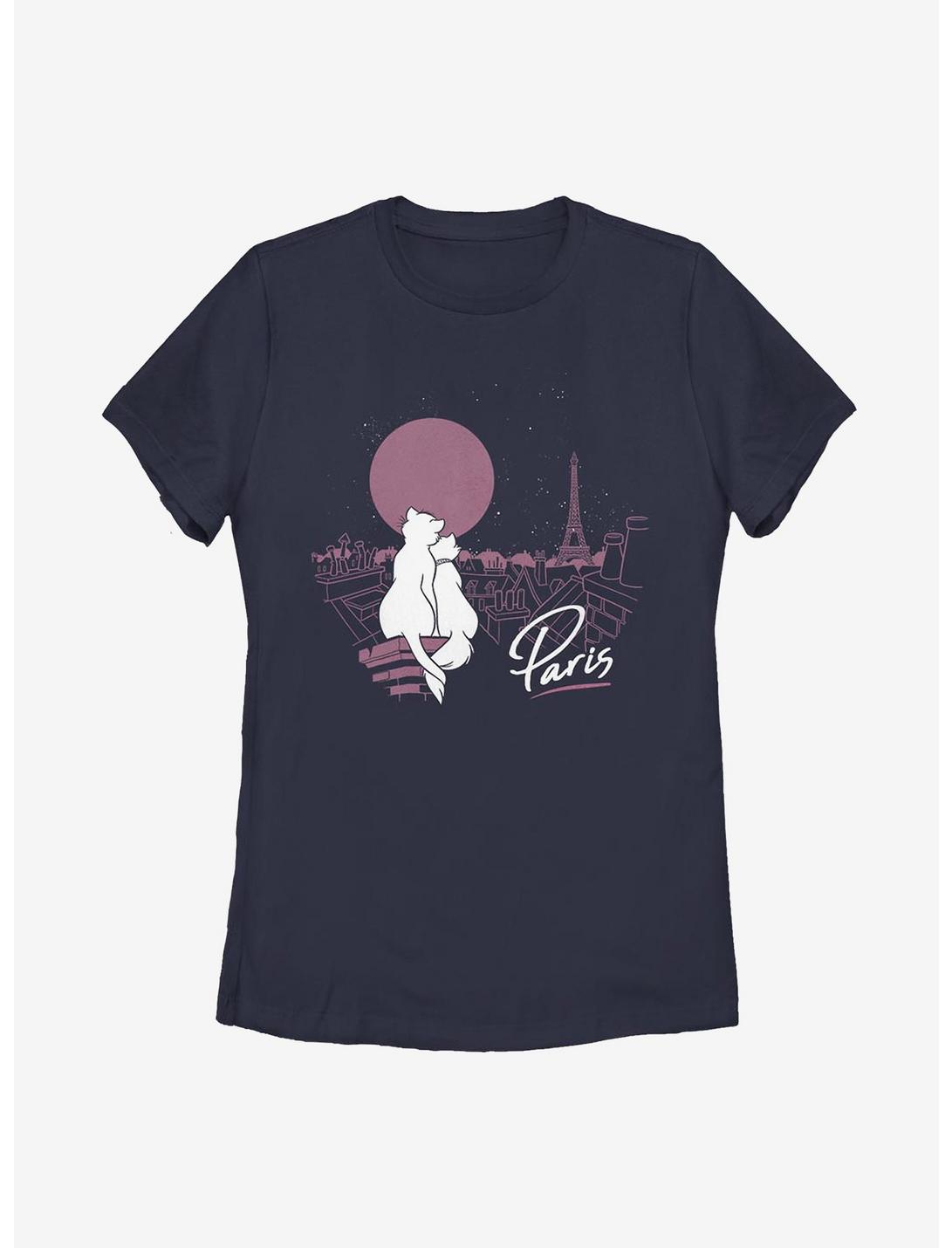 Disney The Aristocats Together In Paris Womens T-Shirt, NAVY, hi-res