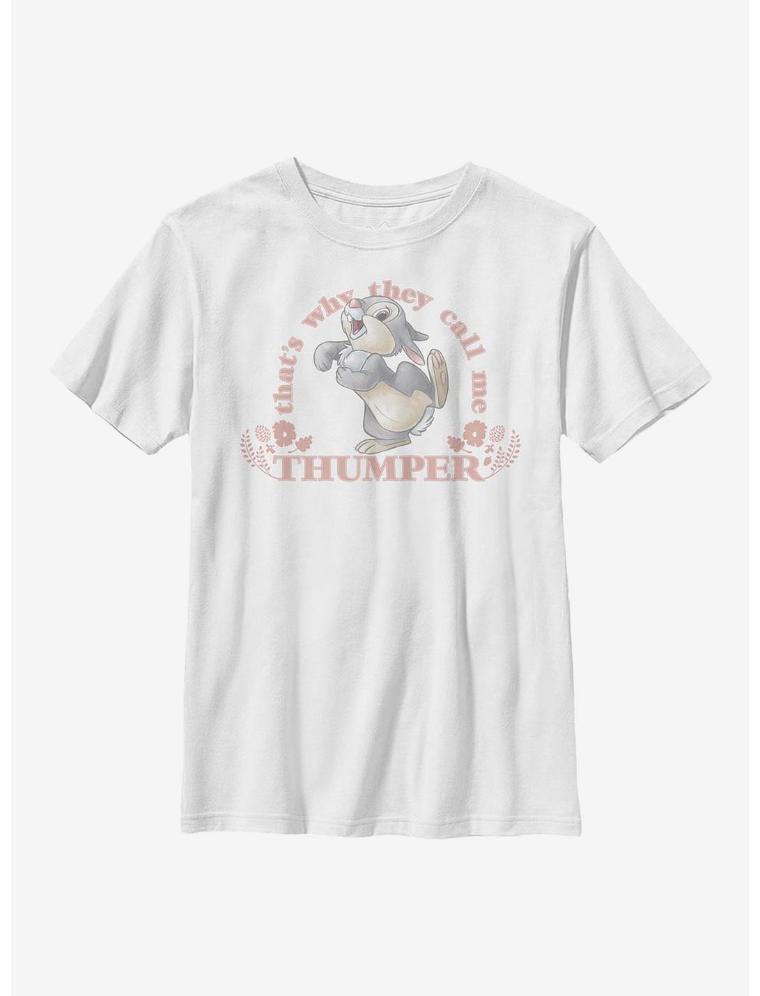Disney Bambi Call Me Thumper Youth T-Shirt, WHITE, hi-res