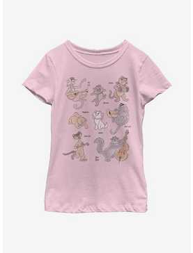 Disney The Aristocats Group Youth Girls T-Shirt, , hi-res
