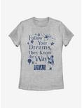 Disney Dumbo Follow Dreams Womens T-Shirt, ATH HTR, hi-res